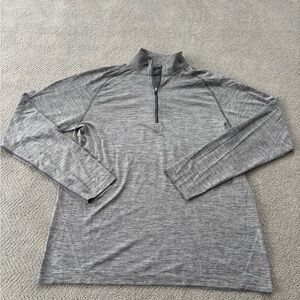 lululemon athletica Gray Long Sleeve Quarter Zip
